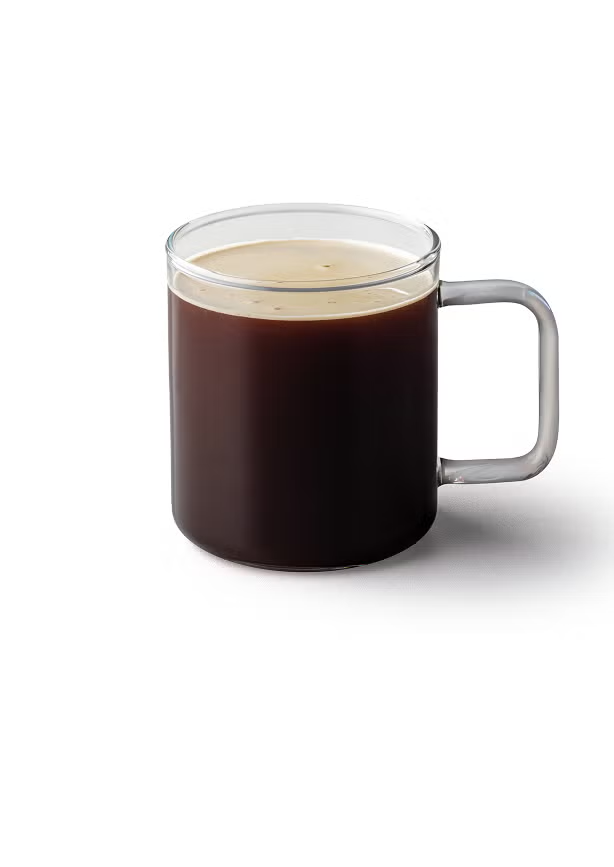 Un americano într-o cană de sticlă