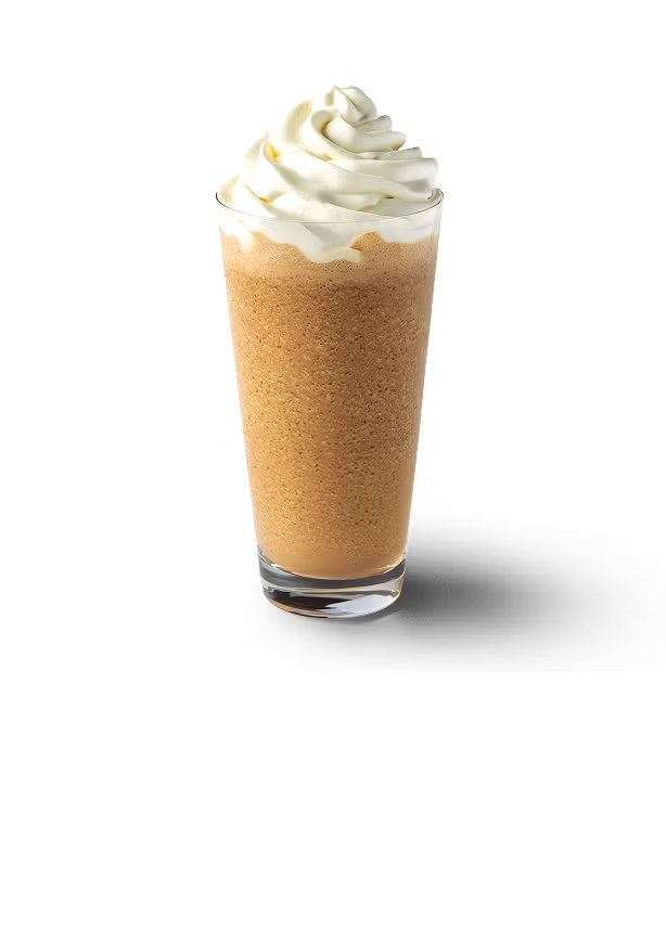Băutură Frappuccino® Blended cu cremă de ciocolată într-un pahar înalt